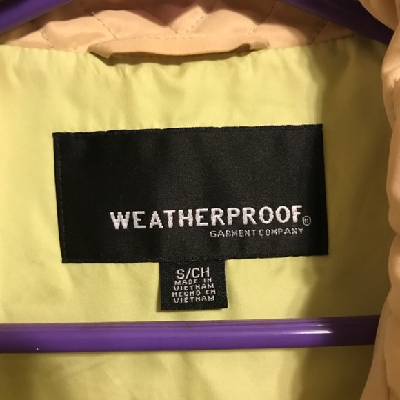 🍁WEATHERPROOF BRAND JACKET, VERSATILE FOR SPRING AND FALL🍂 - BEIGE, SIZE SMALL - Picture 9 of 9